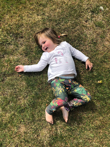 KIDS LEGGINGS EXOTIC GREEN
